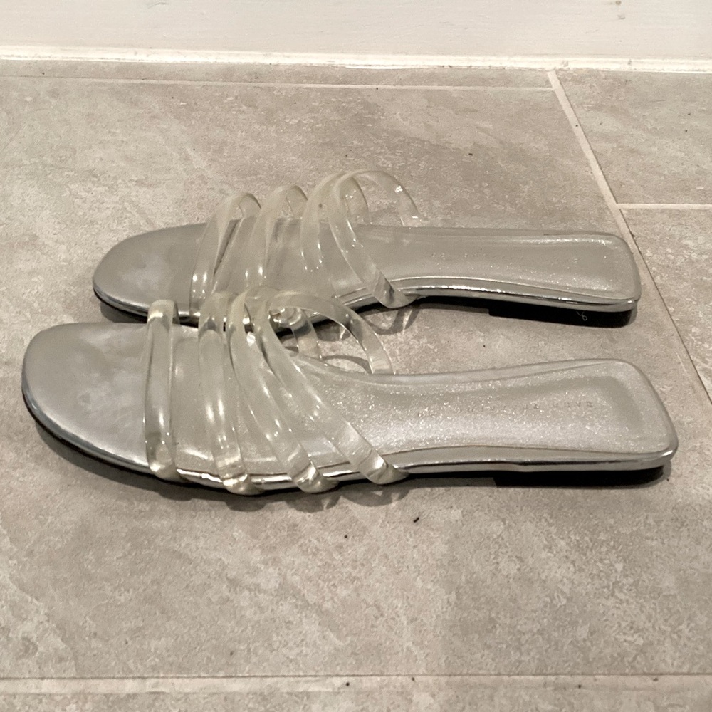 Zara Sandal with Clear Tube Straps